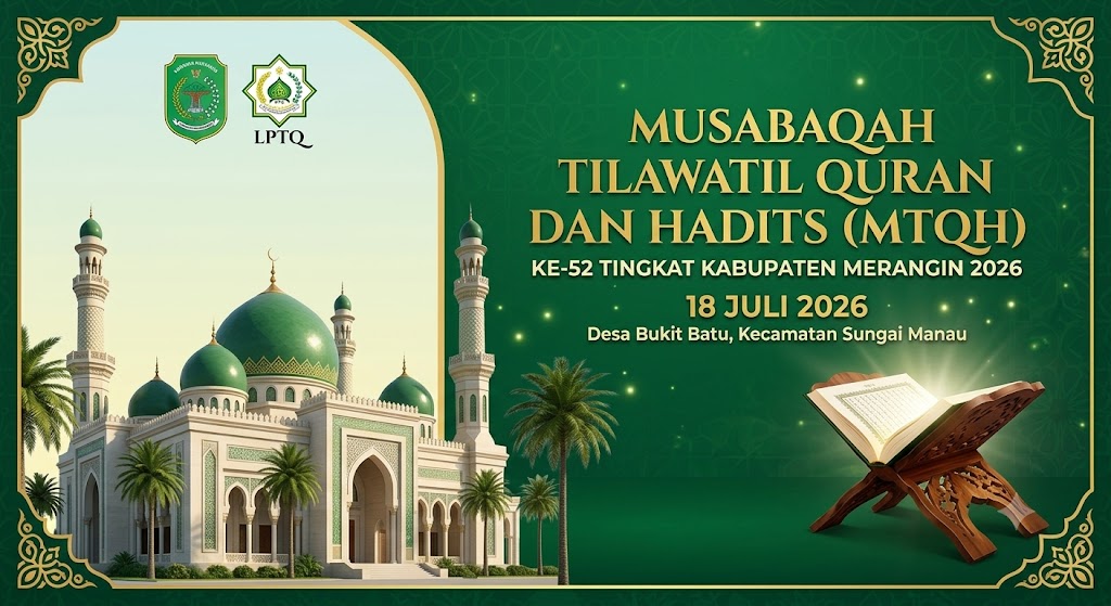MTQH ke-52 Merangin Resmi Digelar 18 Juli 2026 di Sungai Manau